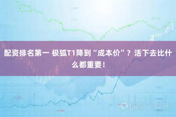 配资排名第一 极狐T1降到“成本价”?活下去比什么都重要!